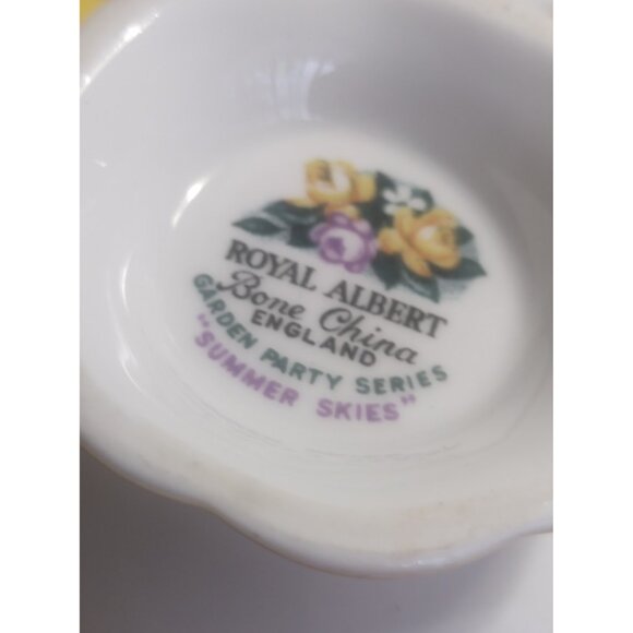 Royal Albert Tea Cup & Saucer set Garden Party Series Summer Skies - Picture 12 of 12